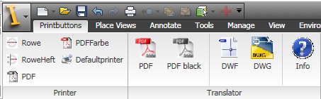 Print Buttons Autodesk Inventor